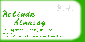 melinda almassy business card